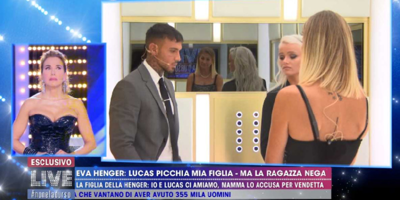 Lucas Peracchi, Eva Henger e Mercedesz confronto