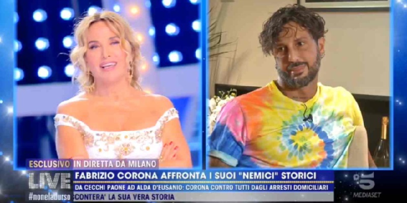 Live-Non è la d'Urso, Fabrizio Corona