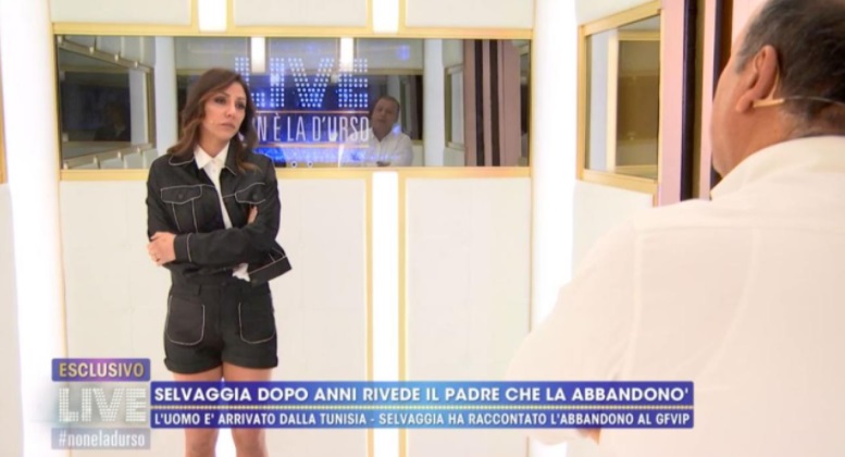 confronto Selvaggia con il padre