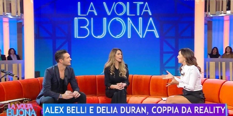Alex Belli e Delia Duran da Caterina Balivo